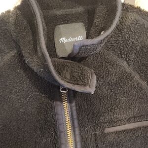 Madewell Black Sherpa Jacket
